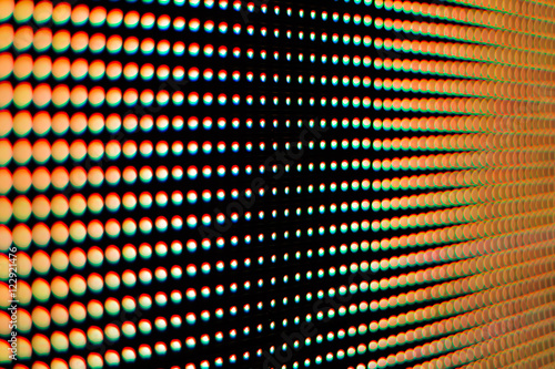 Colour of the light from the led screen.