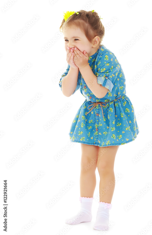 Scared little girl Scared little girl