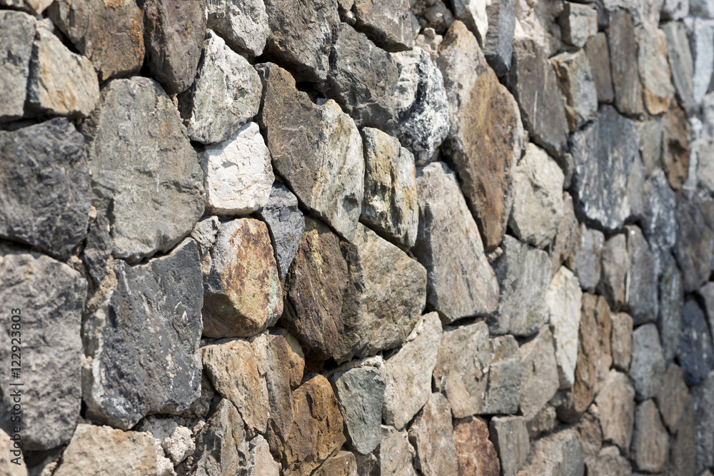 Close up of stone wall. Stone wall texture.