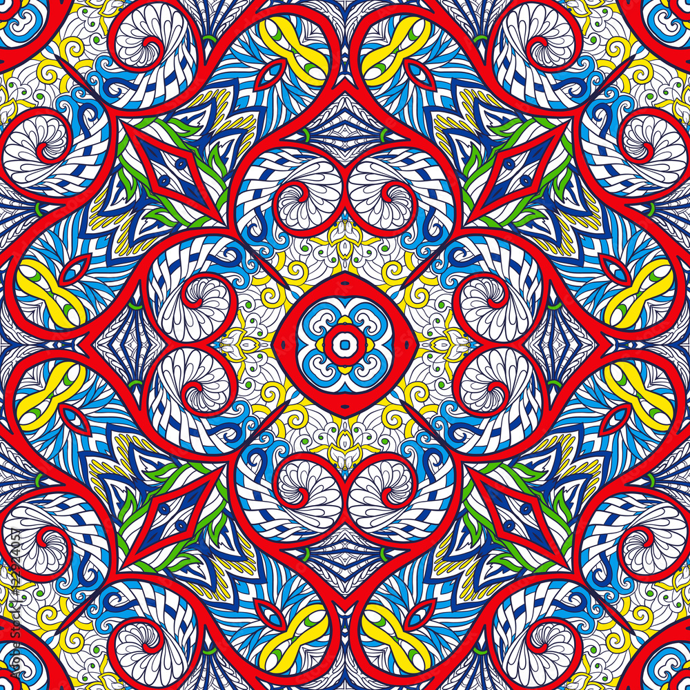 Ornamental Tribal Seamless pattern. Ornamental Tribal Seamless pattern.