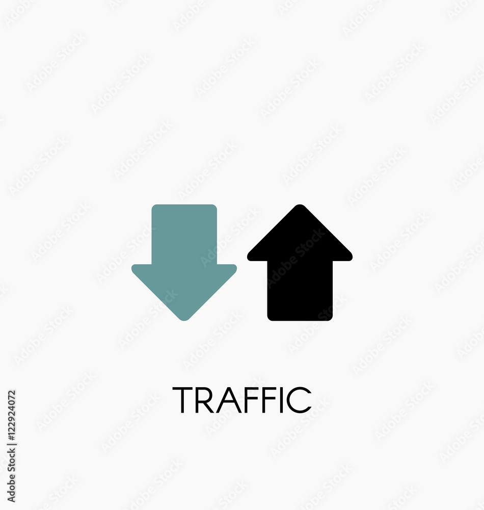 Internet traffic icon vector illustration Internet traffic icon vector illustration