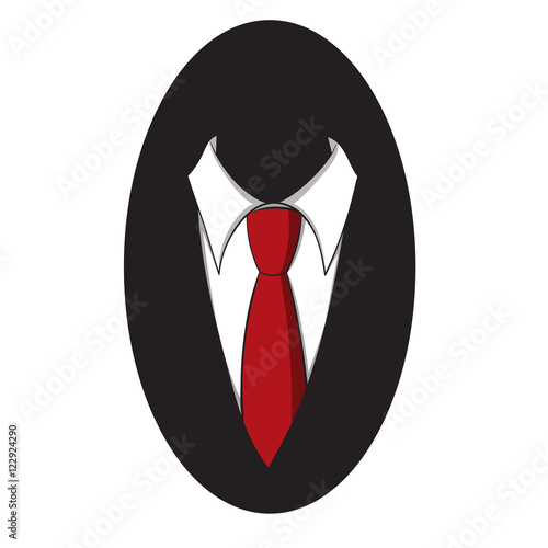 tie and shirt.  business vector logo