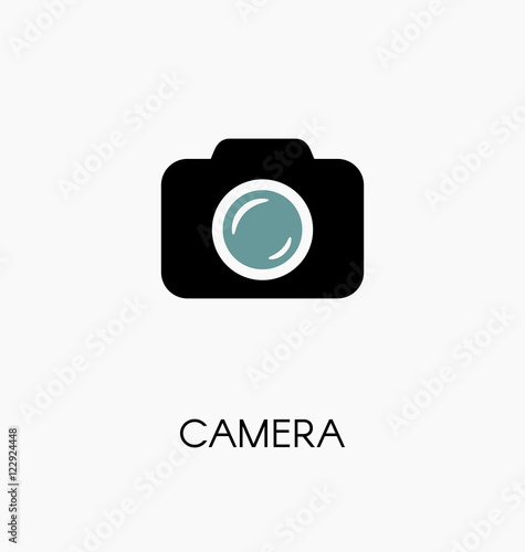 Camera / photocamera icon simple flat vector illustration