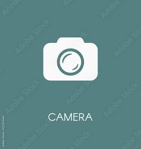 Camera / photocamera icon simple flat vector illustration