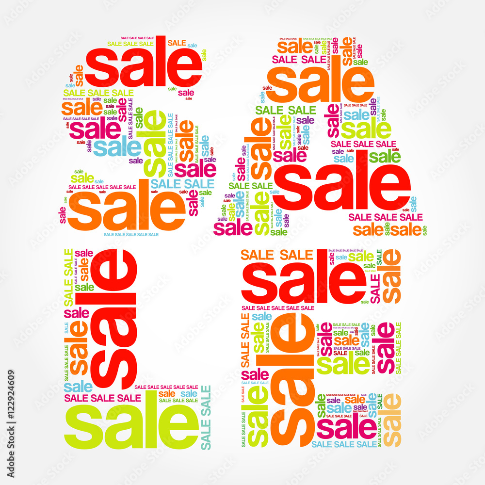 SALE Word, words cloud collage, business concept SALE Word, words cloud collage, business concept