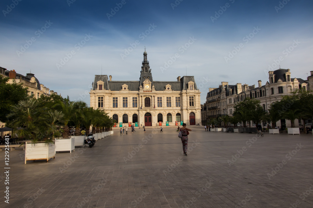 Town Hall, Hotel de Ville in Poitiers