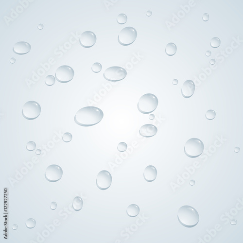 Vector water drops background