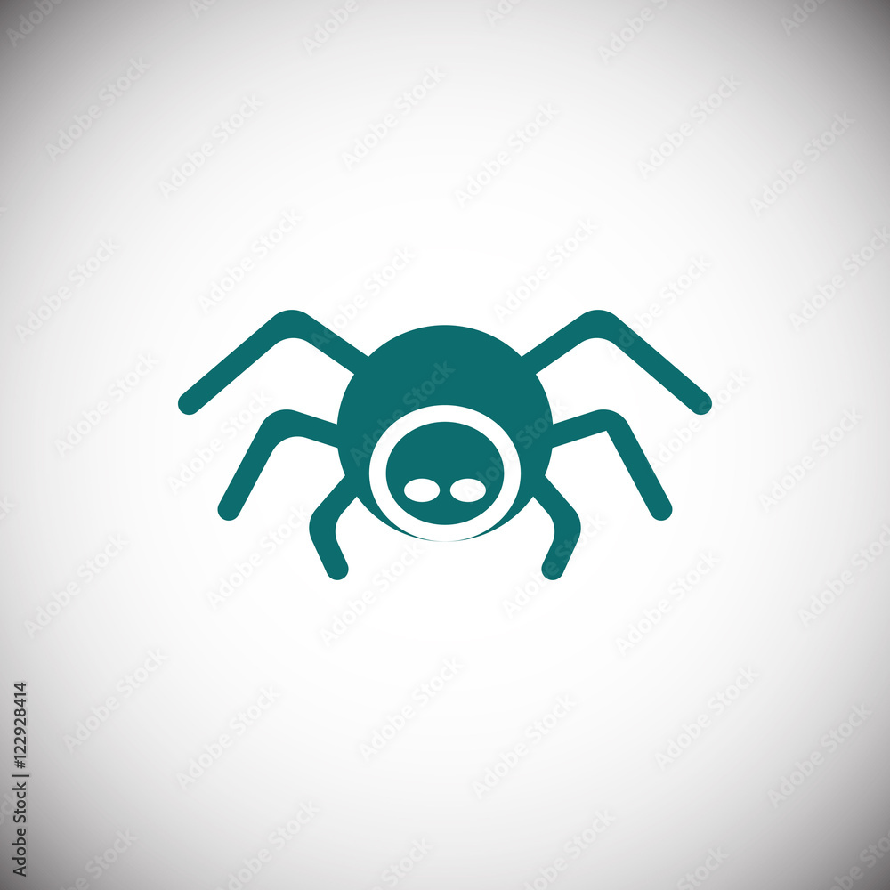 spider icon stock vector illustration flat design spider icon stock vector illustration flat design