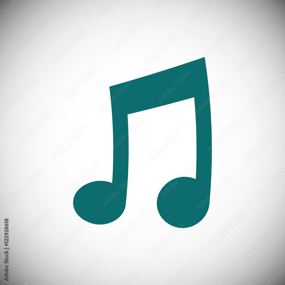 music icon stock vector illustration flat design music icon stock vector illustration flat design