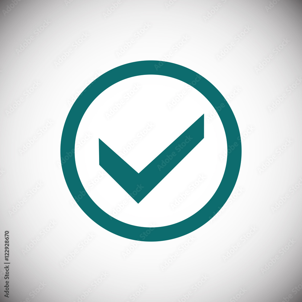 check icon stock vector illustration flat design check icon stock vector illustration flat design