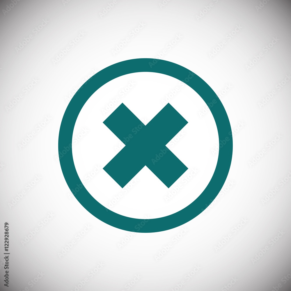 delete icon stock vector illustration flat design delete icon stock vector illustration flat design