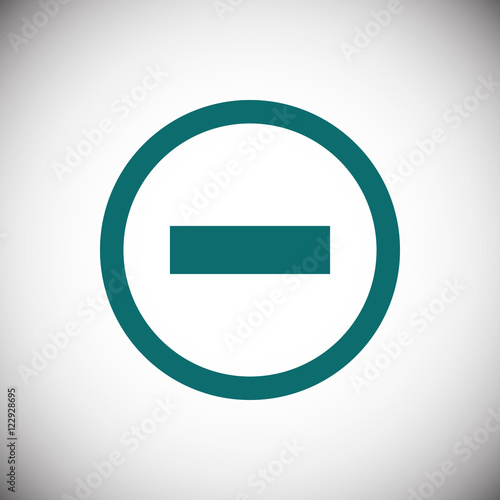 minus icon stock vector illustration flat design