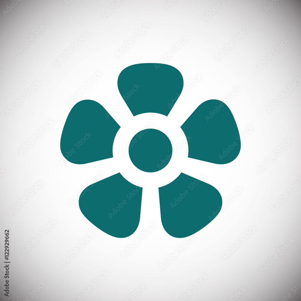 fan air propeller icon stock vector illustration flat design fan air propeller icon stock vector illustration flat design