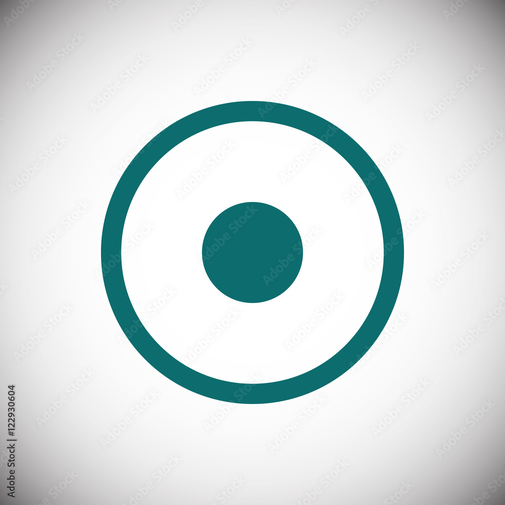 Rec Icon stock vector illustration flat design Rec Icon stock vector illustration flat design