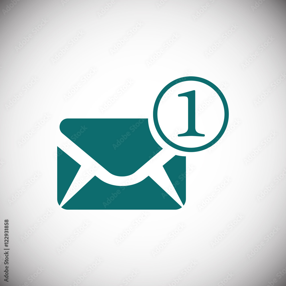 Envelope Mail icon, vector illustration. Flat design style Envelope Mail icon, vector illustration. Flat design style