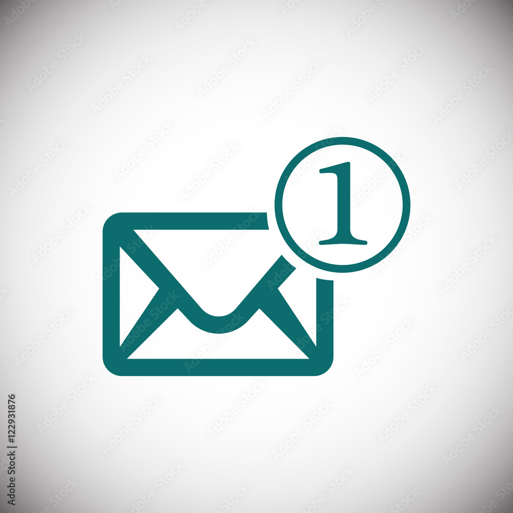 Envelope Mail icon, vector illustration. Flat design style Envelope Mail icon, vector illustration. Flat design style