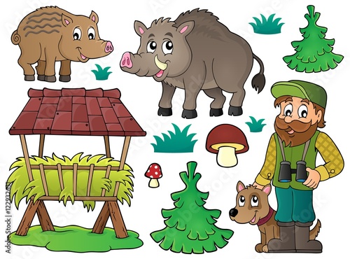 Forester and wildlife theme set 1