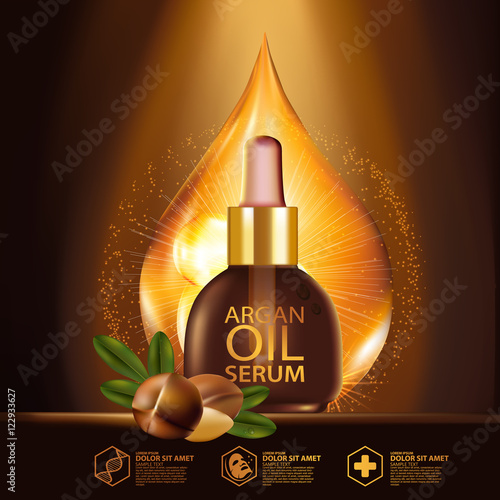 argan oil Serum Skin Care Cosmetic.