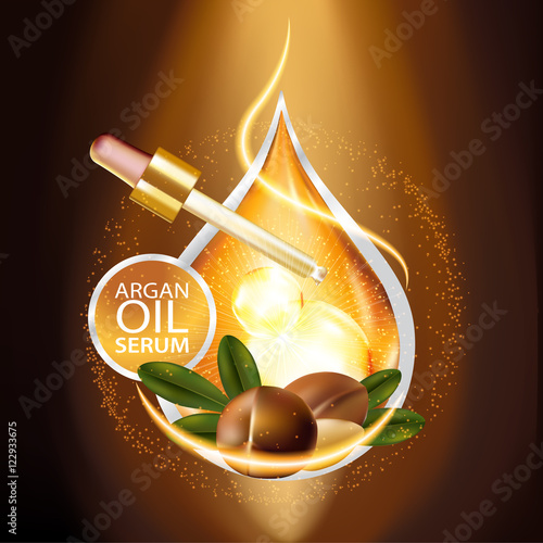 argan oil Serum Skin Care Cosmetic.