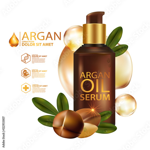 argan oil Serum Skin Care Cosmetic.