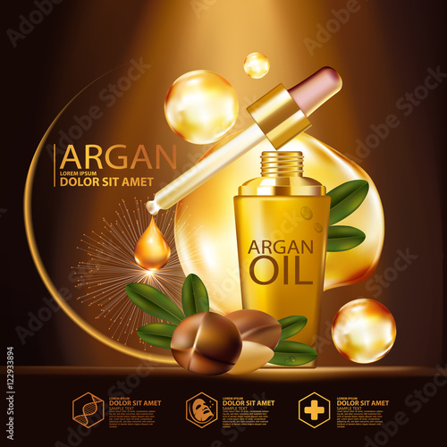 argan oil Serum Skin Care Cosmetic.