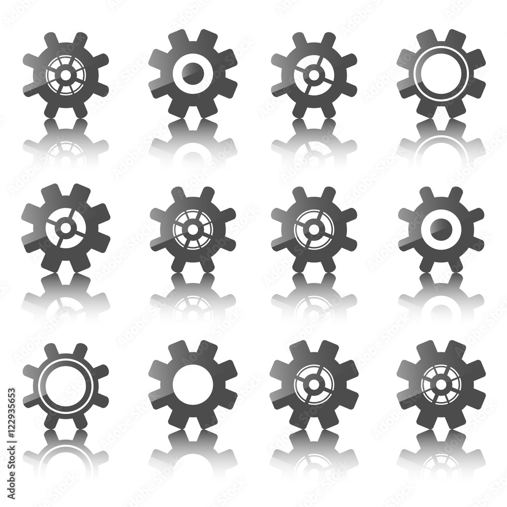 Abstract gear icon.Technology element. Abstract gear icon.Technology element.