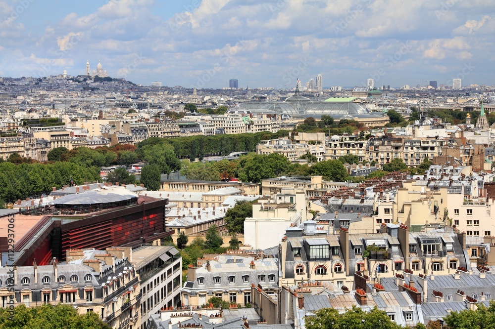 Paris cityscape, France