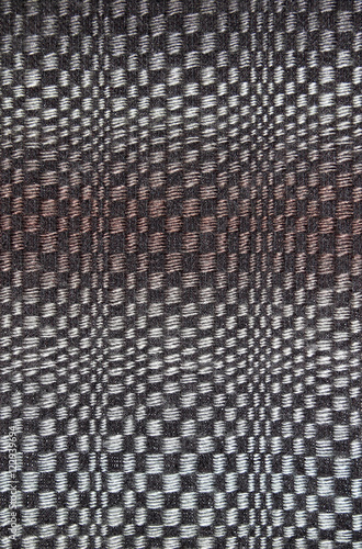 Handwoven fabric with geometric pattern