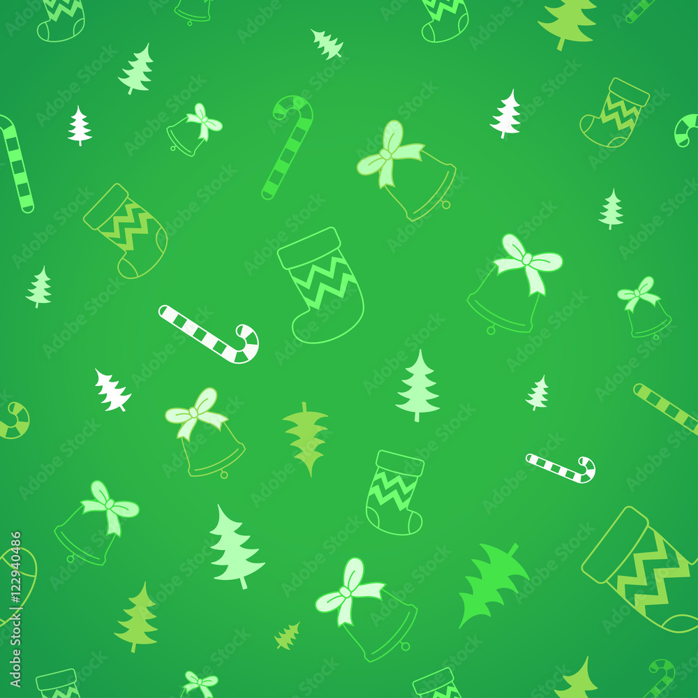 Green background and Christmas ornaments
Green background and Christmas ornaments
