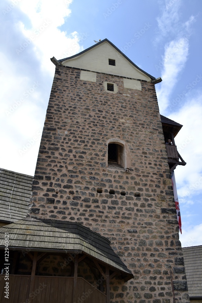 Architecture from Loket village and sky