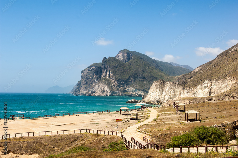 Naklejka premium Al Mughsail Beach, Salalah, Sultanate of Oman