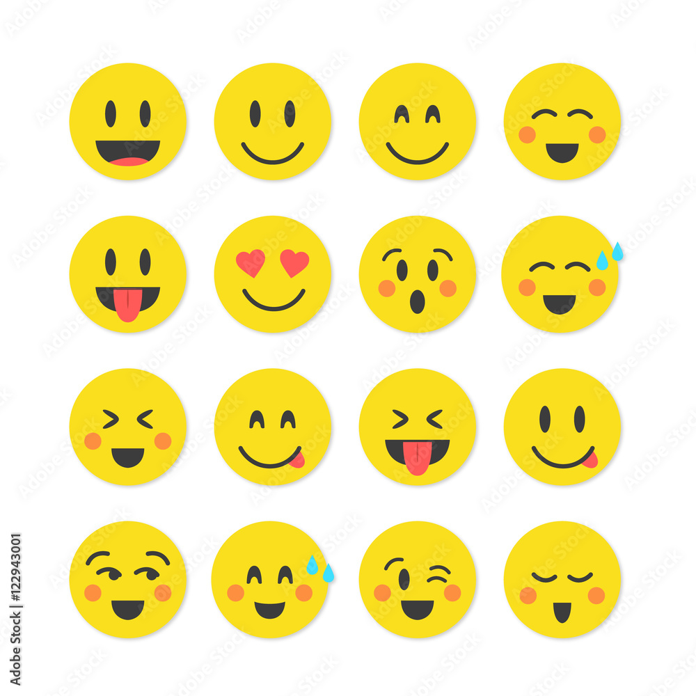 Emoticon emoji set. icon. design. flat. art. image. Emoticon emoji set. icon. design. flat. art. image.