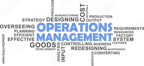 word cloud - operations management photo