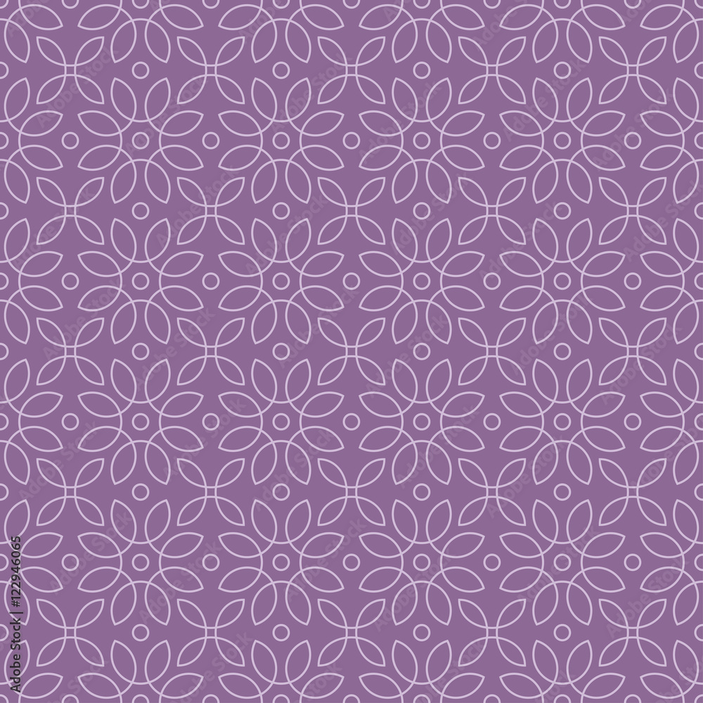 loops pattern 1 / Seamless vector pattern of abstract floral elements on lilac background. loops pattern 1 / Seamless vector pattern of abstract floral elements on lilac background.