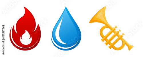 Fire water and copper trumpet