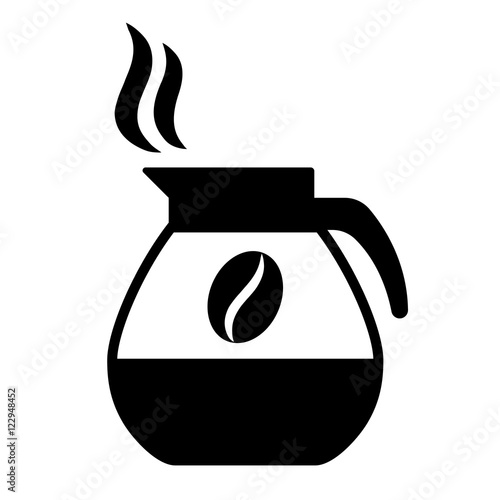 coffee pot black simple icon