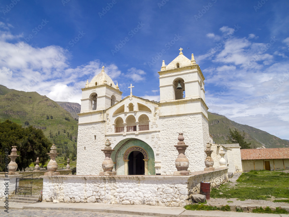 Church in Maca, Arequipa, Peru.