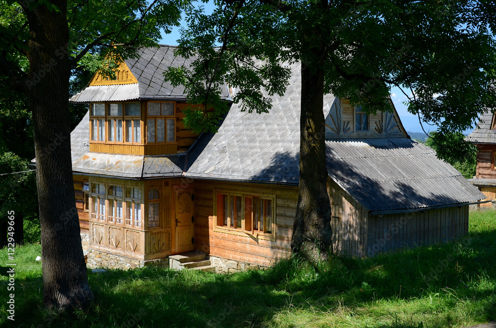 Wooden house in the mountains (The Tatras in Poland)