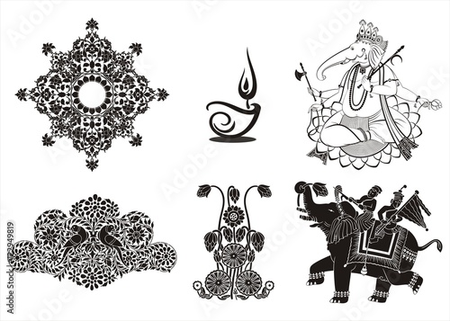 Hindu icons, Hinduism ,cultural heritage , India , Asia