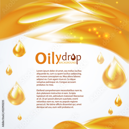 Oily drop background