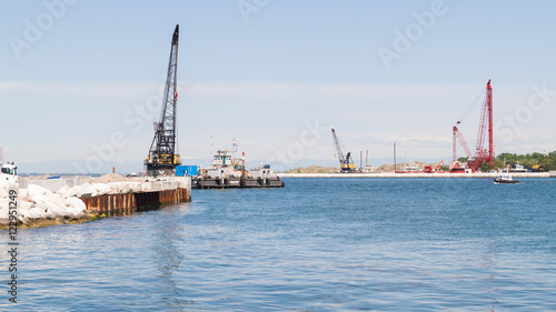 Photos Realization of the movable bulkheads system to save Venice from