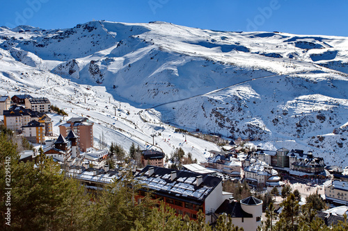 Mountain skiing - Pradollano, Sierra Nevada, , Andalusia, Spain