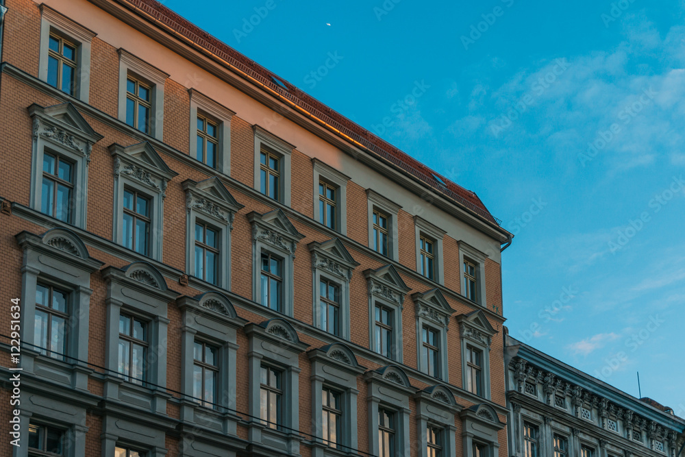 Classical Style Urban Building in Evening Light