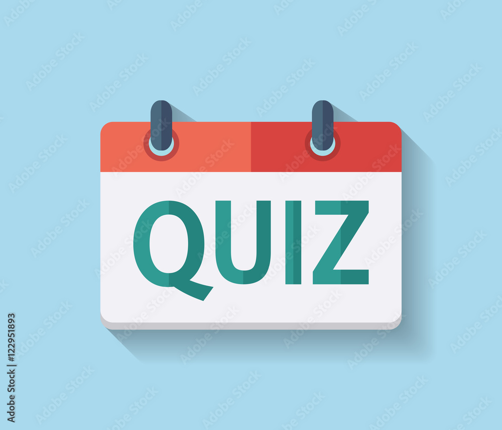 Quiz logo, flat icon. Question competition. Questionnaire concep Stock  Vector | Adobe Stock