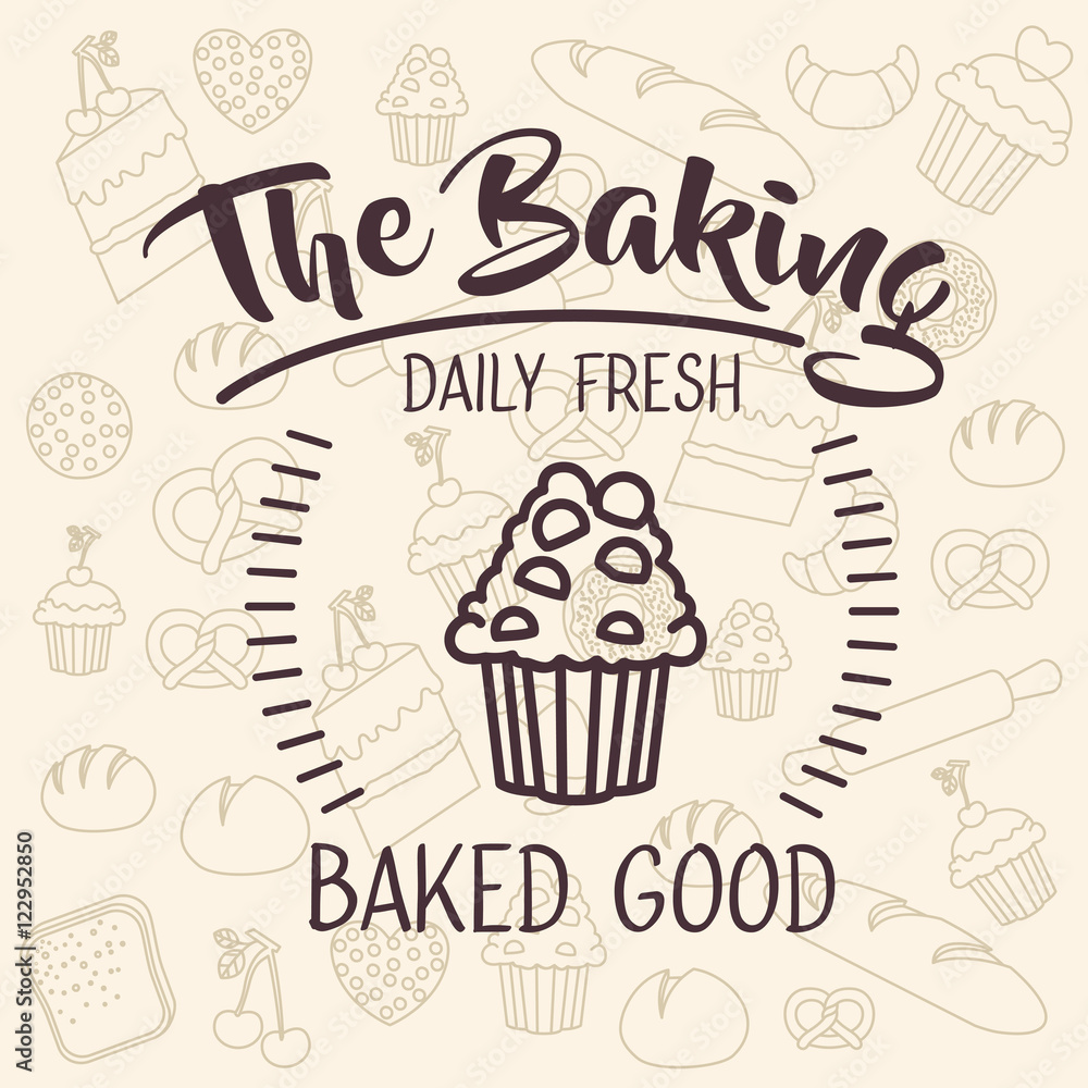 Muffin cupcake icon. Bakery food daily and fresh theme. Icon set background. Vector illustration Muffin cupcake icon. Bakery food daily and fresh theme. Icon set background. Vector illustration