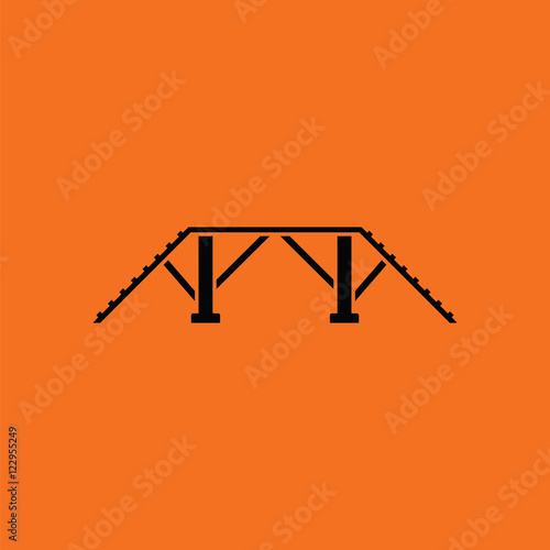 Dog training bench icon
