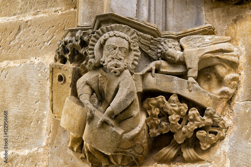 Ujue medieval village in navarra photo