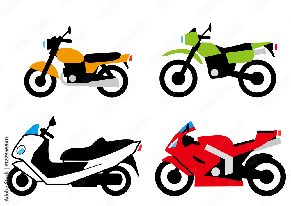 Naklejka premium Motocykl / motocykl