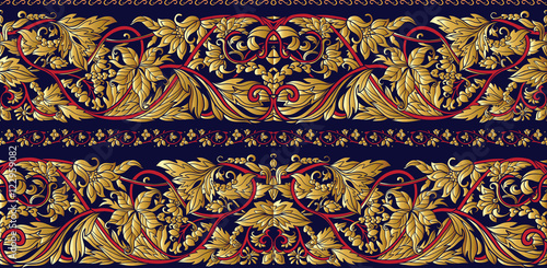 Floral vintage seamless pattern in classic style.