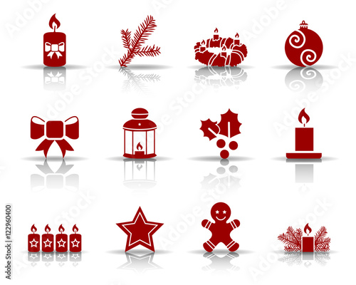 Advent Iconset - Rot (Schatten)
